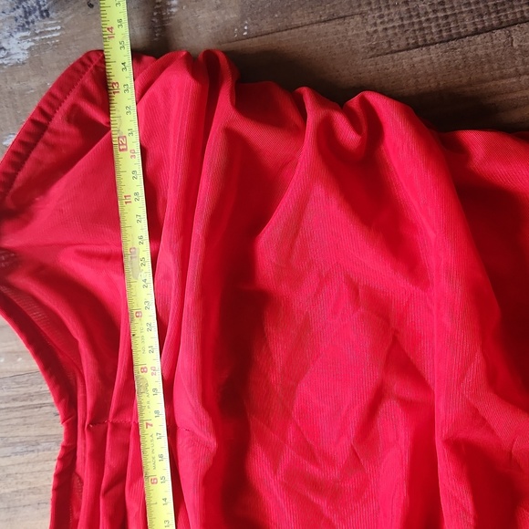 AKIRA Vibrant Red Strapless Dress - Picture 5 of 11